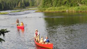 Poling on the Allagash River
